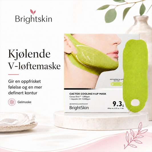 Brightskin V-Lift™ – kjølende ansiktsbånd for en mer definert kjevelinje, 4-pakning