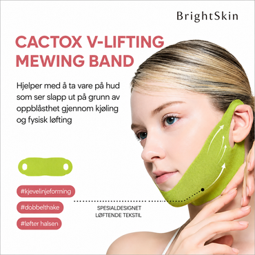 Brightskin V-Lift™ – kjølende ansiktsbånd for en mer definert kjevelinje, 4-pakning